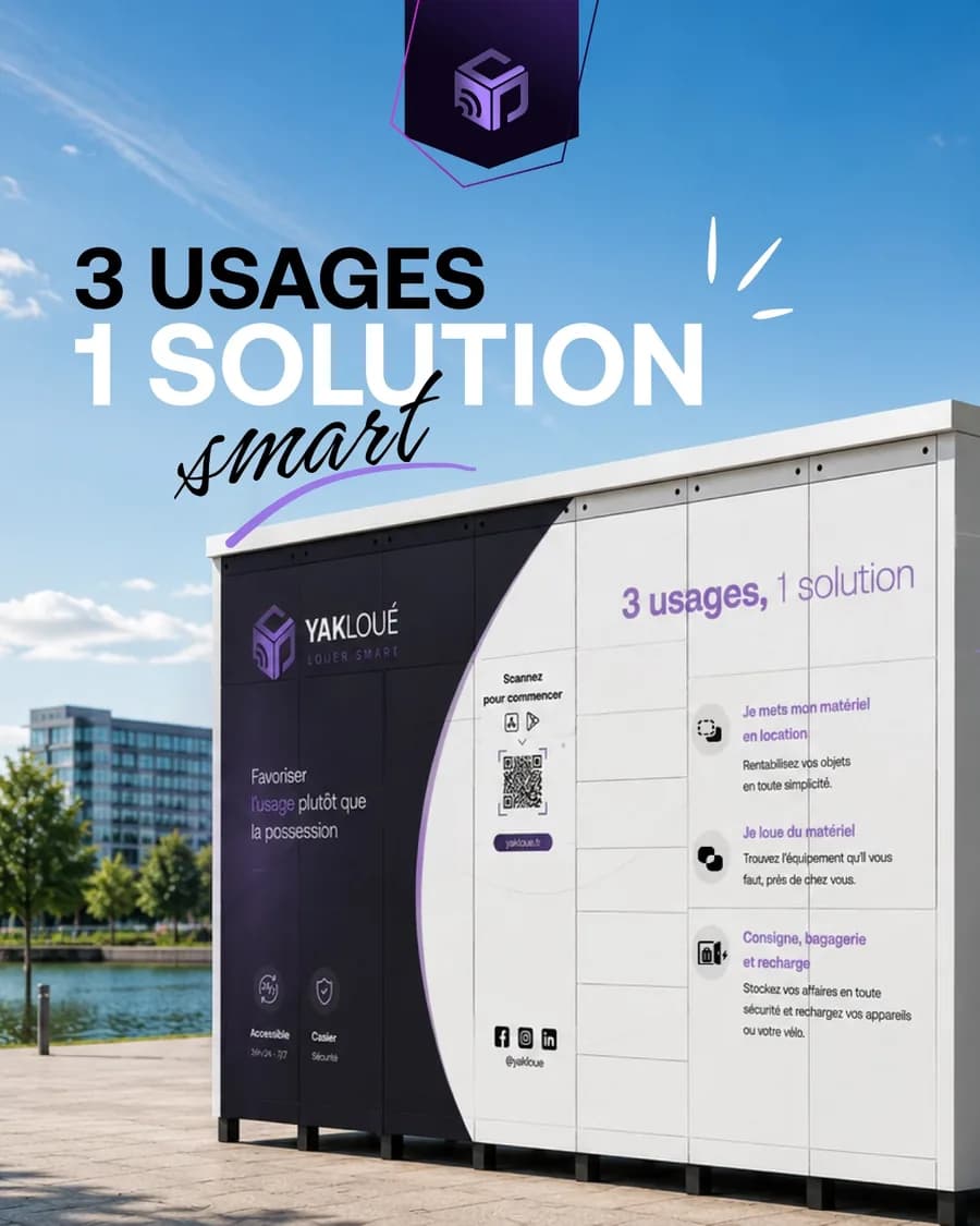 Casier connecté Yakloué en libre-service