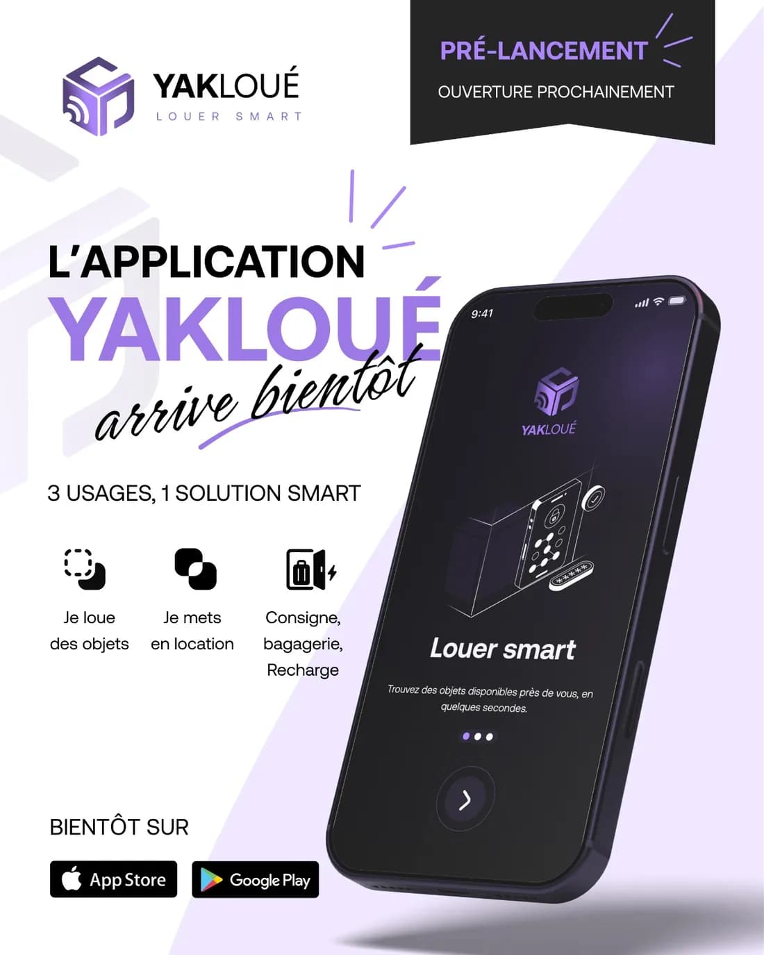L'application Yakloué, disponible sur iOS et Android